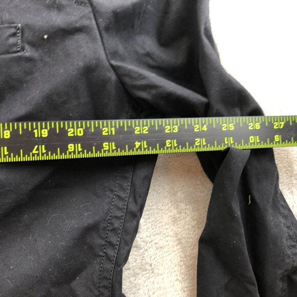 Sonoma Women's Unstructured Blazer Jacket Large Surgeon's Cuffs Workwear Black - Picture 5 of 12